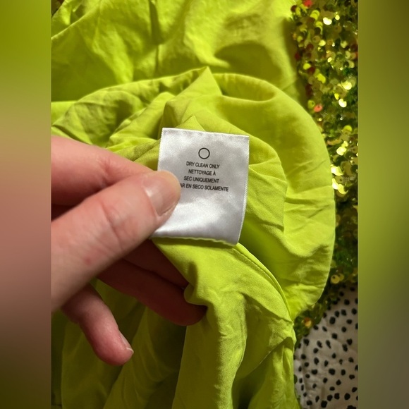 Sachin + Babi Lime Green Sequin Midi Dress - Picture 9 of 10